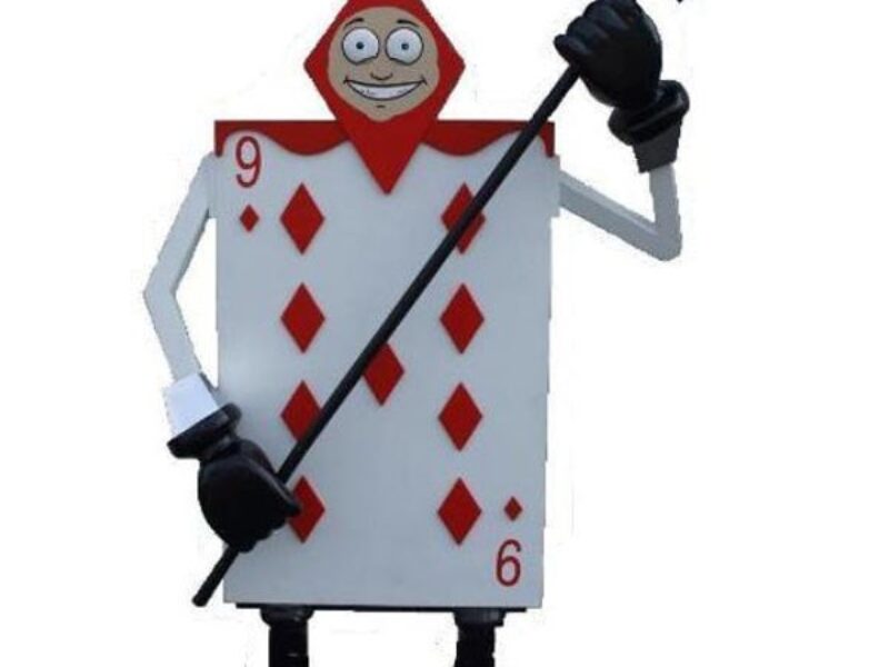Giant Playing Card Soldier 3D Diamond