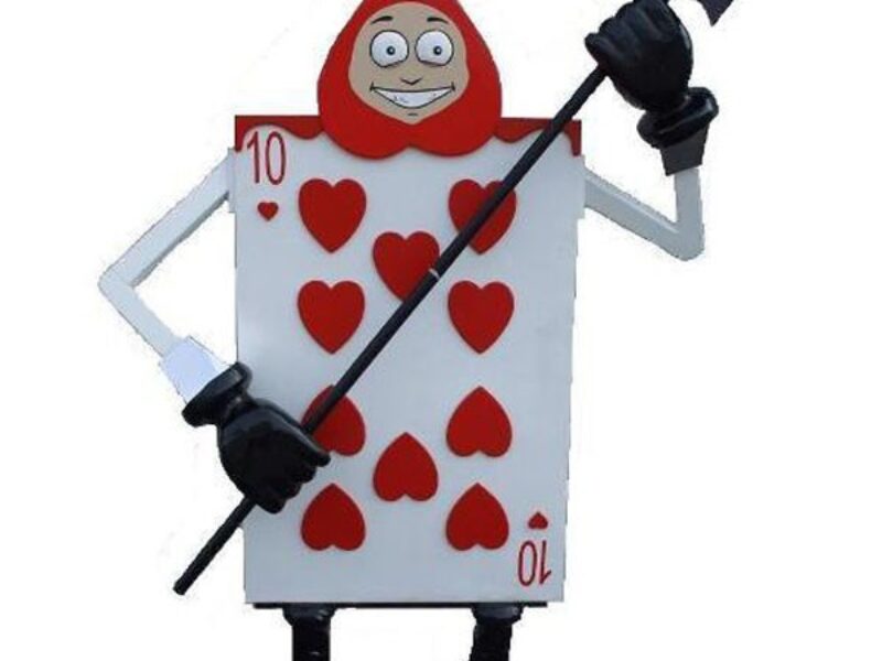 Giant Playing Card Soldier 3D Heart