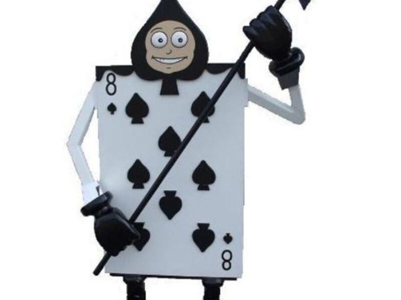 Giant Playing Card Soldier 3D Spade