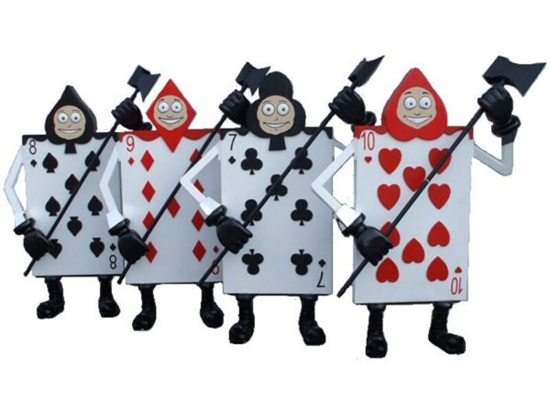 Giant Playing Card Soldier (set of 4)