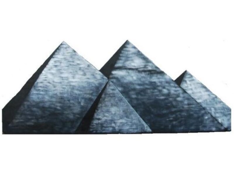 Silhouette Egyptian Pyramids Flat c/w brace