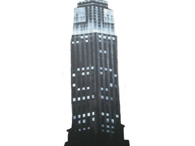 Silhouette Empire State Building flat c/w brace
