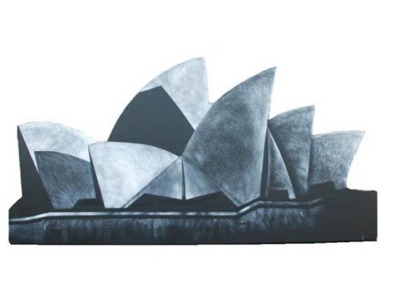 Silhouette Sydney Opera House Flat c/w brace