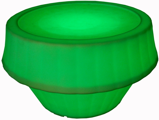LED Coffee Table shown in green