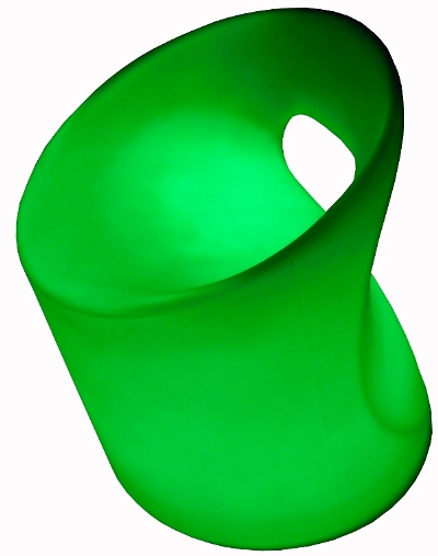 LED Bucket Chair shown in Green