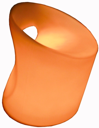 LED Bucket Chair shown in Orange