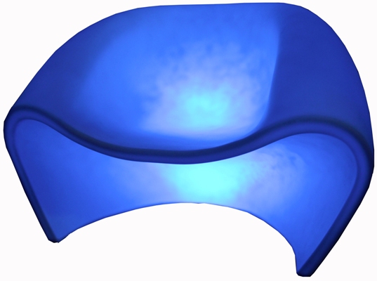 LED Glam Chair shown in Blue