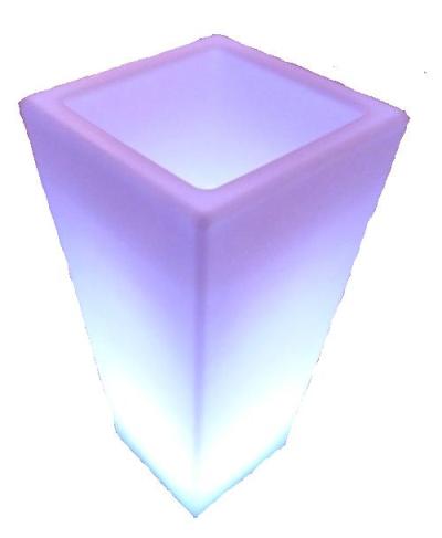 LED Floorstanding Ice Box/Planter in White