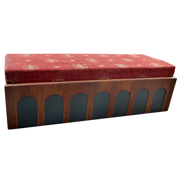3 Seater Settee (Red/Brown)