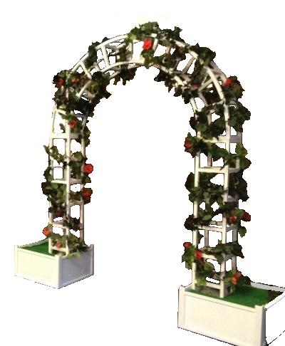Arbour Arch in wood (excludes Plants)