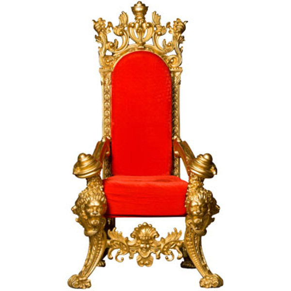 Throne in Gold/Red Decor