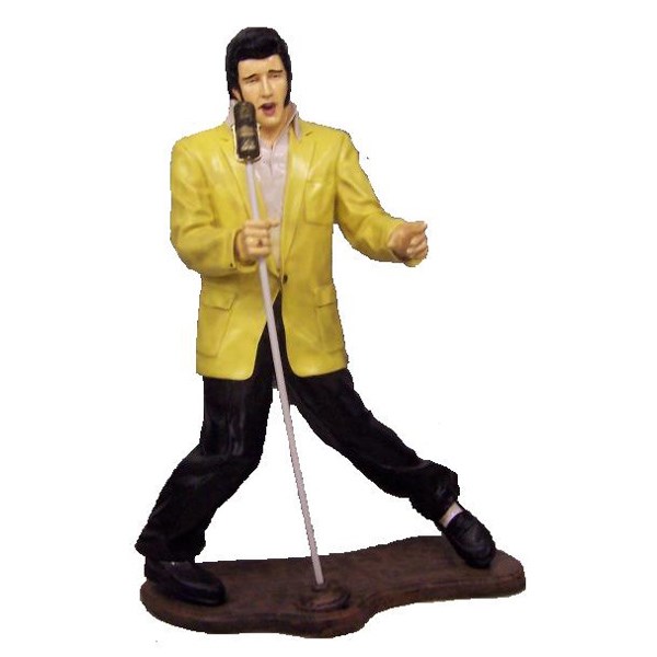Elvis Presley standing with Mic 3D Model