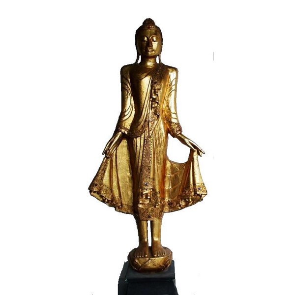 Gold Carved Buddha Standing