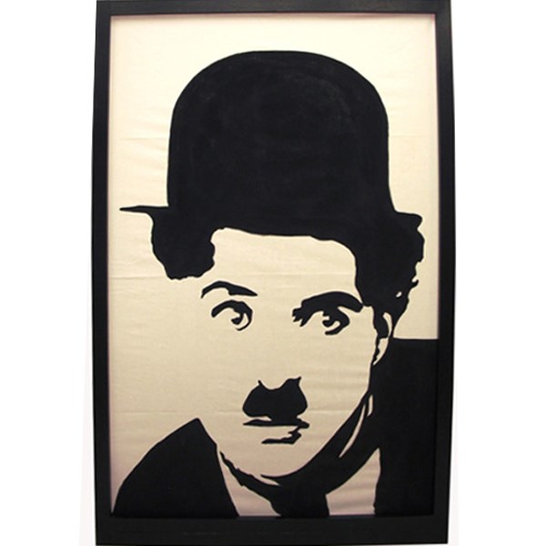 Silhouette of Charlie Chaplin