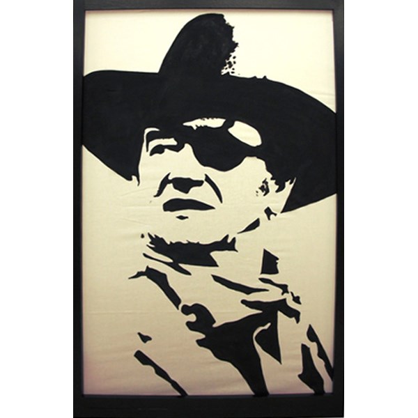 Silhouette of John Wayne