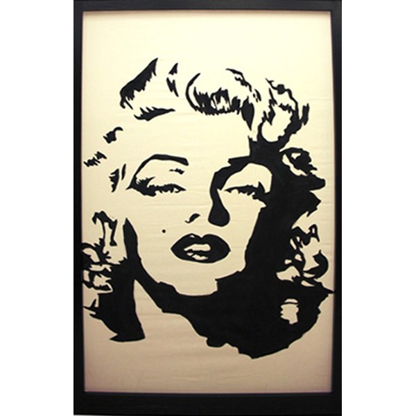 Silhouette of Marilyn Monroe
