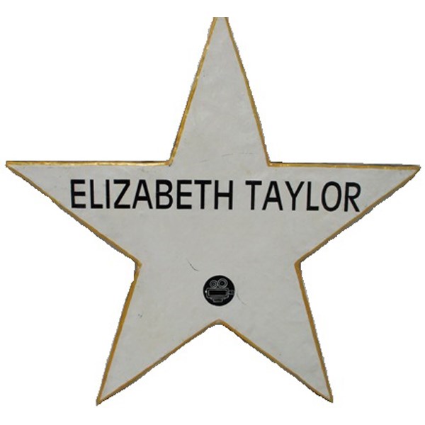 Star 2D with name display (Elizabeth Taylor)