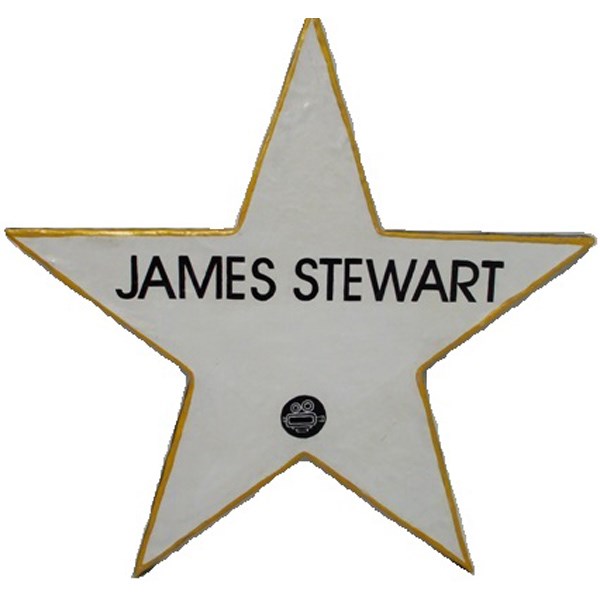 Star 2D with name display (James Stewart)