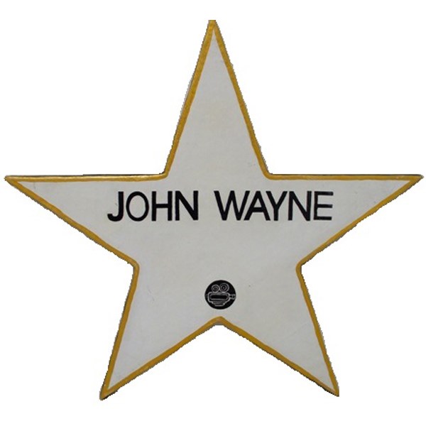 Star 2D with name display (John Wayne)