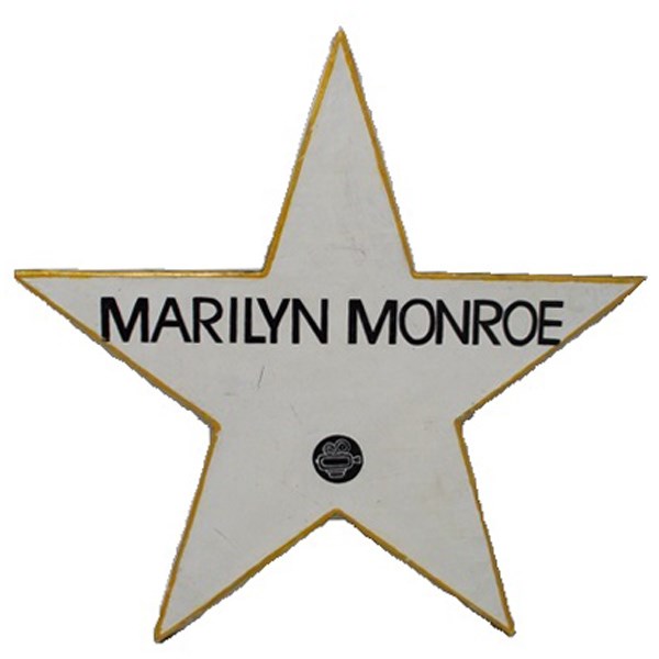 Star 2D with name display (Marilyn Monroe)