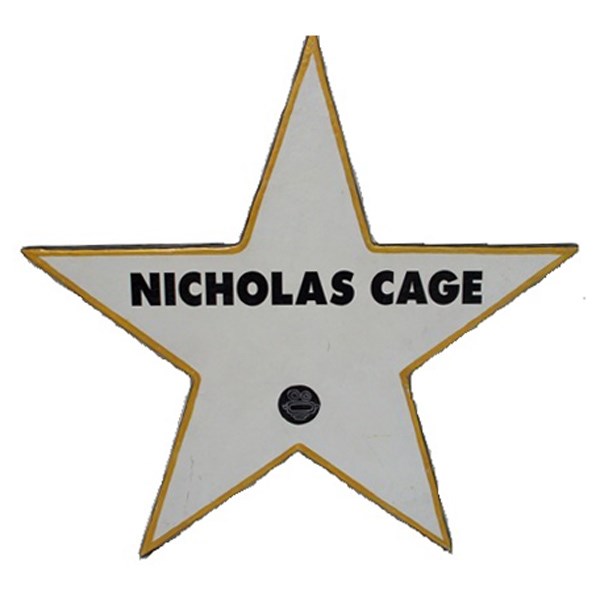 Star 2D with name display (Nicholas Cage)