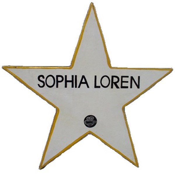 Star 2D with name display (Sophia Loren)