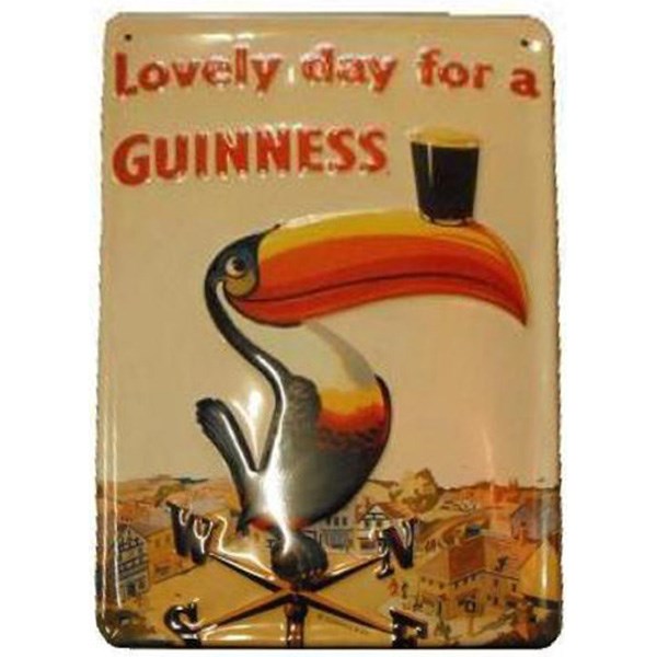 Guinness Toucan Lovely Day Tin Sign