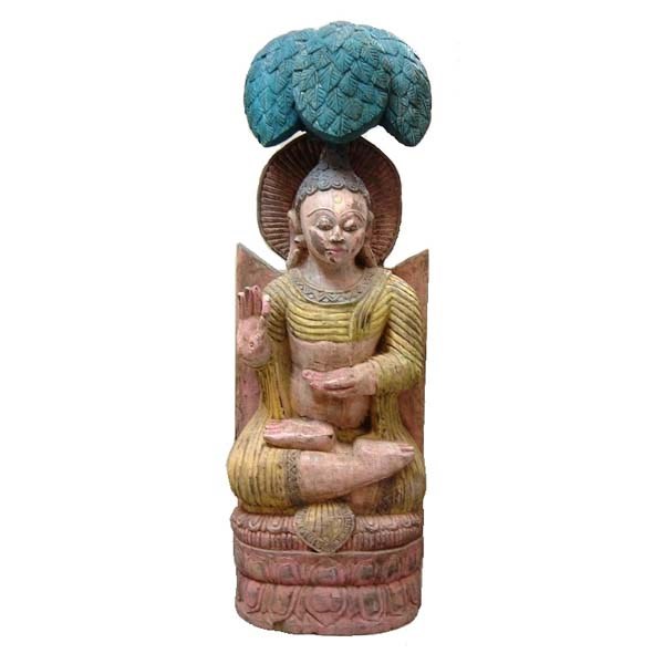 Model of Buddha Carved Wood (2)