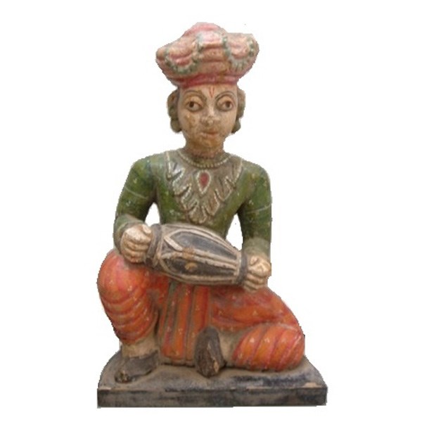 Model of Musician Carved Wood (1)