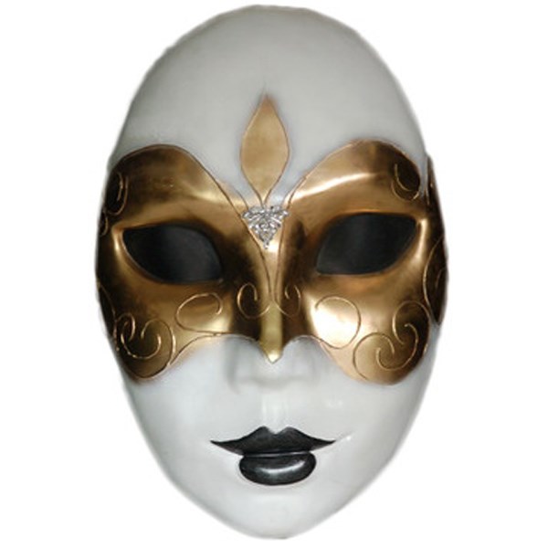 Mask Gold and White