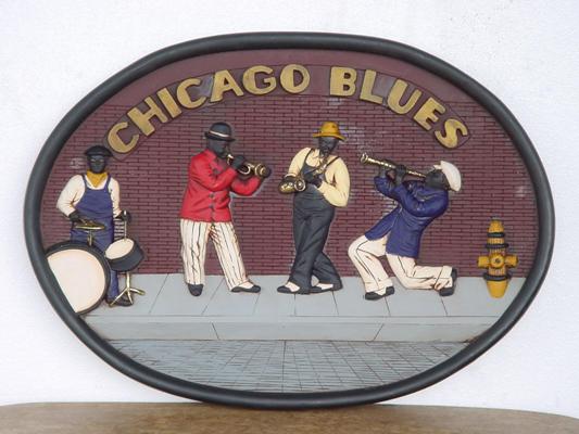  Advert Chicago Blues Sign