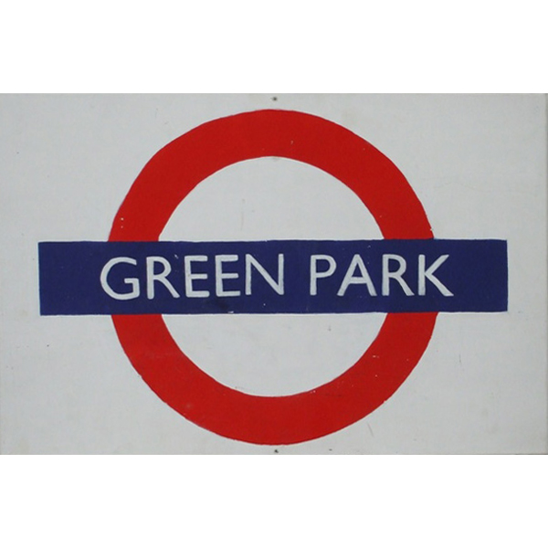Sign Underground Green Park