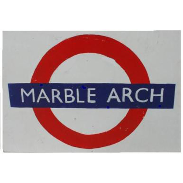 Sign Underground Marble Arch