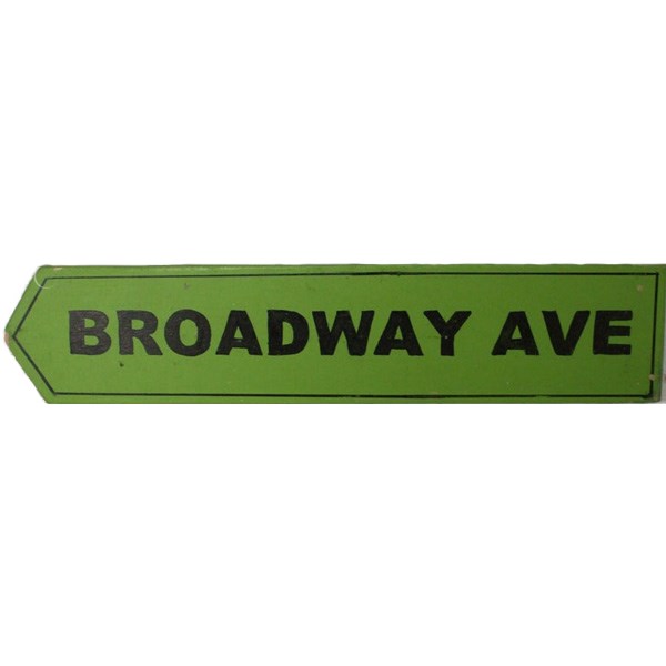 Broadway Avenue (street sign)