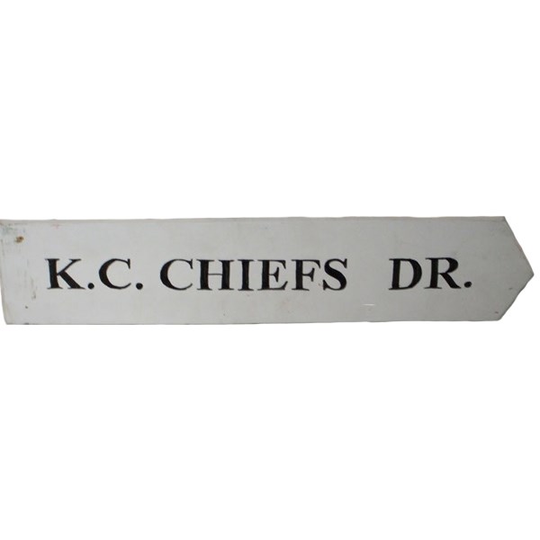 K C Chiefs Drive Street sign