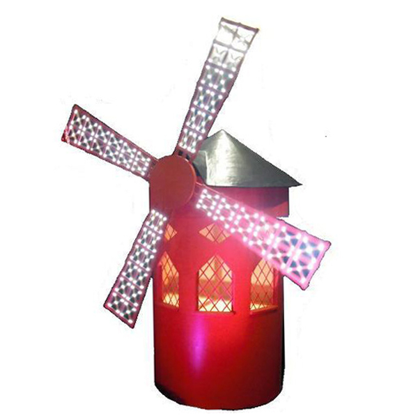 Moulin Rouge Windmill with Illuminated Sails