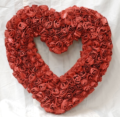  Rose Heart Pretzel 3D