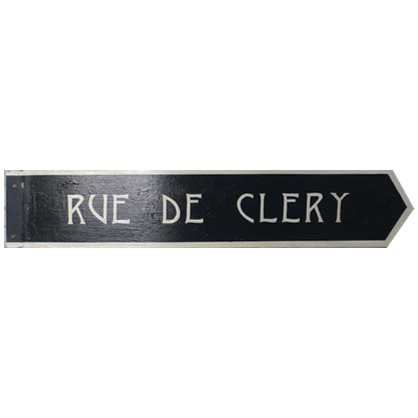 Rue de Clery Street Sign
