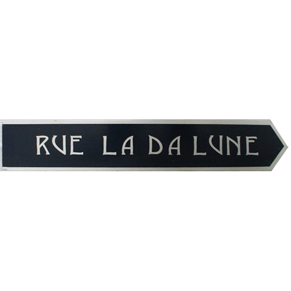 Rue De La Lune Street Sign