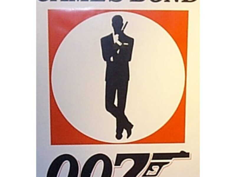  007 Logo Poster c/w Stand