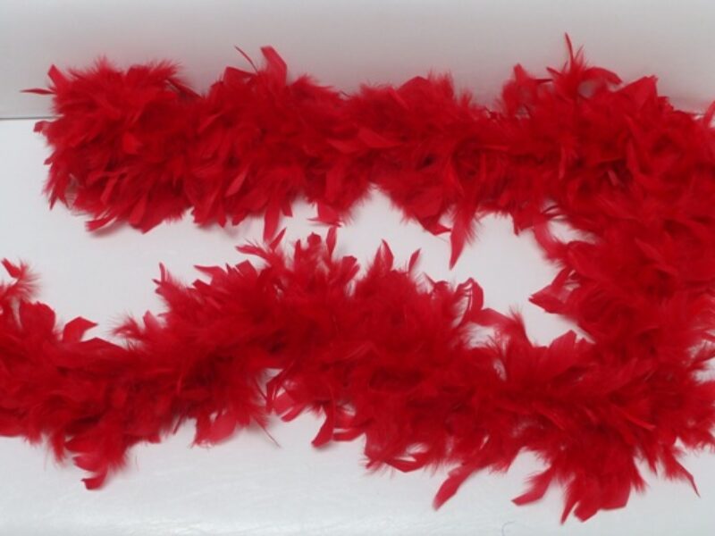 Boa Feather Red