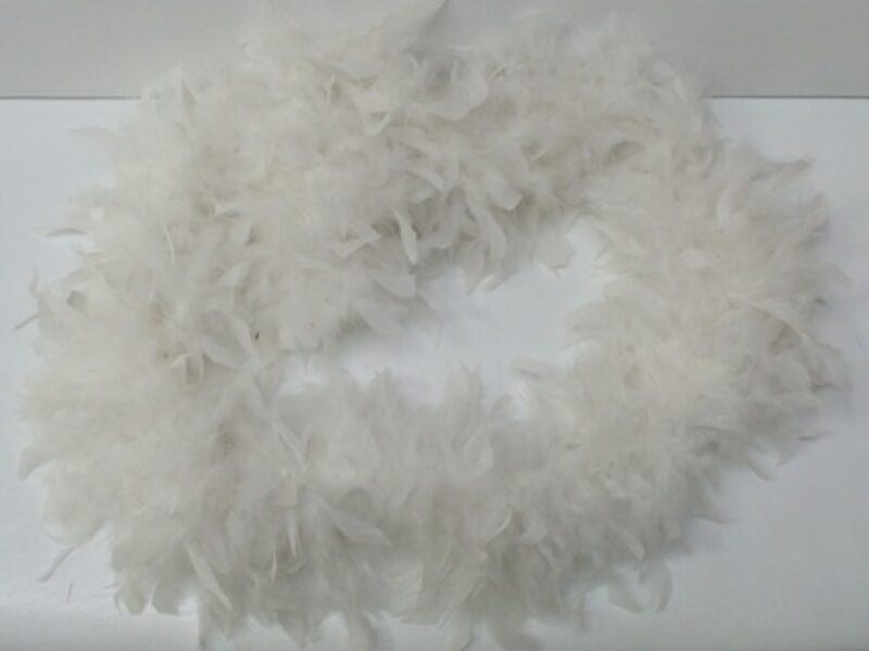  Boa Feather White