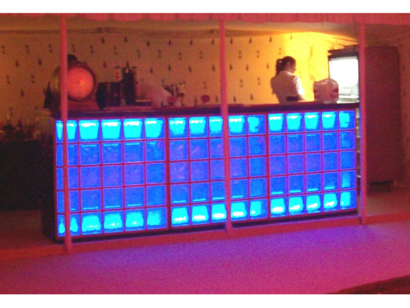 Illuminated Bar Units (3 pieces) in Blue