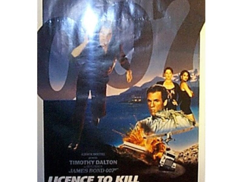  Licensed to Kill Poster c/w Frame