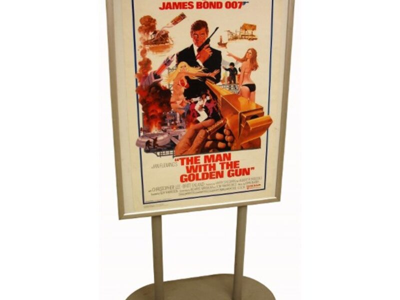  Man With The Golden Gun Poster c/w Stand