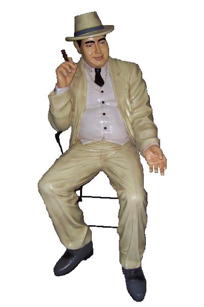 Al Capone sat in Chair 3D Model