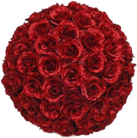 Red Ball of Roses