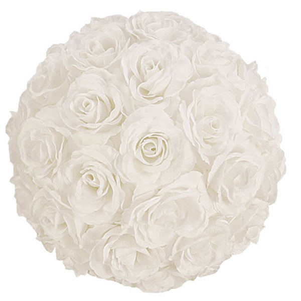 White Ball of Roses