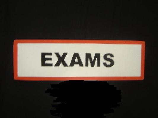  Exam Sign c/w Post