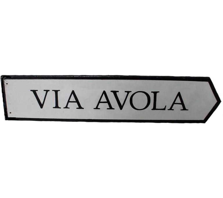  Sign  Via Avola (Street sign)